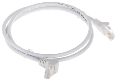 Patchcord UTP cat. 5e RJ45/1.0-PK/W, 1 m, alb, mufe drepte