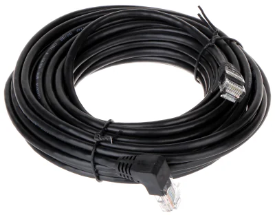 Patchcord UTP cat. 5e RJ45/10-PK/B, 10 m, negru, mufe drepte