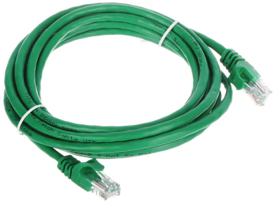 Patchcord UTP cat. 5e RJ45/3.0-GREEN, 3 m, verde
