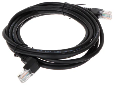 Patchcord UTP cat. 5e RJ45/3.0-PK/B, 3 m, negru, mufe drepte