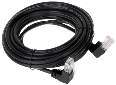 Patchcord UTP cat. 5e RJ45/5.0-KK/B, 5 m, negru, mufe unghiulare