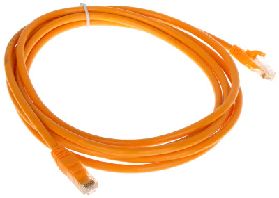 Patchcord UTP cat. 6 DELTA PLUG RJ45/6/3.0-ORANGE, 3 m, portocaliu