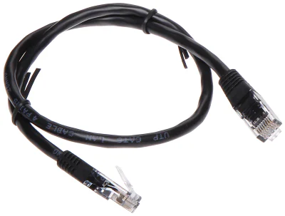 Patchcord UTP cat. 6 RJ45/6/0.5-BLACK, 0,5 m, negru