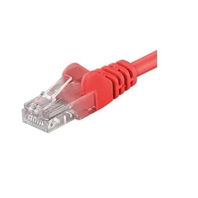 Patchcord UTP RJ45-RJ45 Cat.5e 0.5m, rosu, "UTP-5E-0.5-R"