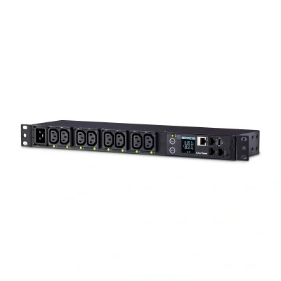 CyberPower PDU81005, Monitored, Switched, 1U, Single-phase, Horizontal, Steel, Black