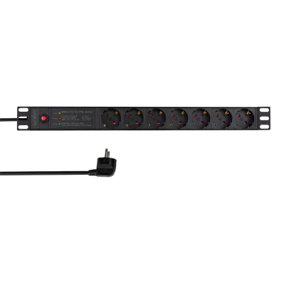 PDU rack LOGILINK PDU7C02, Aluminiu, IP20