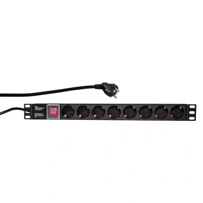 PDU rack LOGILINK PDU8C01, Aluminiu, 2 metri