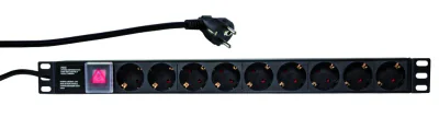 PDU rack LOGILINK PDU9C02, Aluminiu, 2 metri