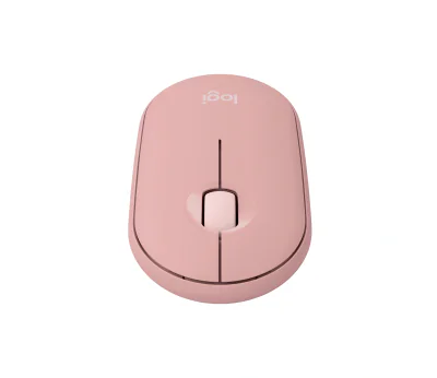 LOGITECH Pebble Mouse 2 M350s Mouse optical 3 buttons wireless Bluetooth 5.2 LE tonal rose