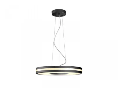 Pendul LED Philips Hue Being, Bluetooth, 25W (204W), 2900 lm, luminaalba(2200-6500K), IP20, 48.2x158cm, Negru, Intrerupator cu varia torinclus