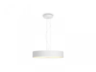 Pendul LED Philips Hue Fair, Bluetooth, 25W, 2900 lm, luminaalba(2200-6500K), IP20, 44.4cm, Metal, Alb, Intrerupator cu variator inclus