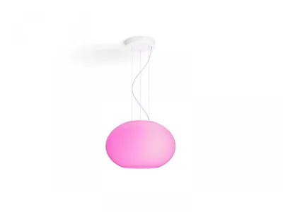 Pendul LED RGB Philips Hue Flourish, Bluetooth, 9W (39.5W), 2750lm ,lumina alba si color (2000-6500K), IP20, 40.1cm, Alb