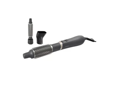 Perie cu aer cald Philips BHA301/00, 800W, tehnologie ThermoProtect, 3 accesorii, ingrijire cu ioni, invelis ceramic cu cheratina, Negru