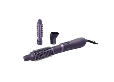 Perie cu aer cald PHILIPS Seria 3000 BHA305/00, 800W, Tehnologie cu ioni, 3 accesorii, Diametru perie 38mm, Setare temperatura de ingrijire si aer rece, Infuzata cu cheratina, L x A x I (mm) 61x281x201