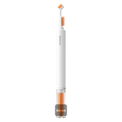 PERIE CURATARE Baseus, design retractabil, doua capete curatare si burete, perfecta pentru casti TWS, mouse, tastatura etc., alb "NGBS000002" - 6932172614188