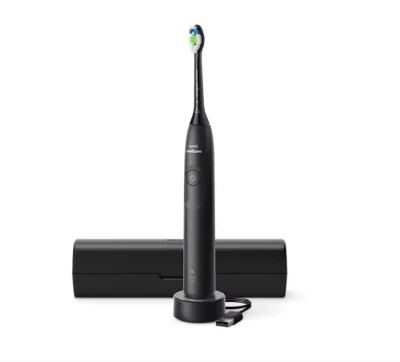 Periuta de dinti electrica PHILIPS Sonicare 5300 HX7101/02, 62000 miscari/min, 1 program, 1 capat, Negru