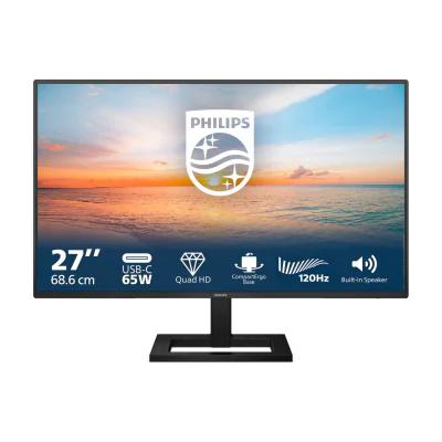 Philips 1000 series 27E1N1600AE/00, 68.6 cm (27"), 2560 x 1440 pixels, Quad HD, LCD, 4 ms, Black