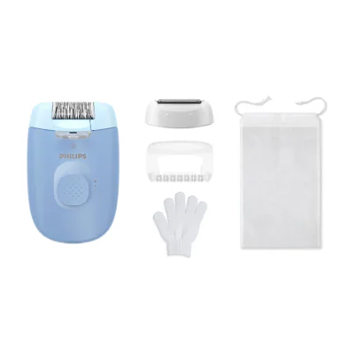 Philips 2000 series Epilator Series 4000 BRE247/00 Corded Epilator, Blue, AC, 2 year(s), 120 mm, 50 mm, 145 mm