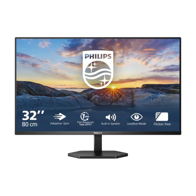 Philips 3000 series 32E1N3100LA/00, 80 cm (31.5"), 1920 x 1080 pixels, Full HD, LCD, 1 ms, Black