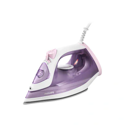 Philips 3000 series DST3010/30, Steam iron, Ceramic soleplate, 1.9 m, 140 g/min, Purple, White, 30 g/min