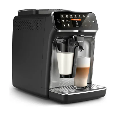 Philips 4300 series EP4346/70 Bean to Cup Coffee Machine, Espresso machine, 1.8 L, Ground coffee, Built-in grinder, 1500 W, Black