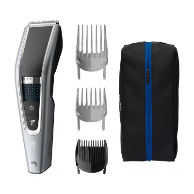 Philips 5000 series Hairclipper series 5000 HC5630/15 Washable hair clipper, Black, Silver, 0.5 mm, 2.8 cm, 4.1 cm, Stainless steel, Battery