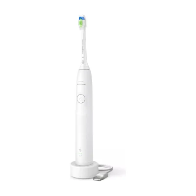 Philips 5300 series Series 5300 HX7108/01 Rechargeable toothbrush, Adult, Sonic toothbrush, Daily care, 62000 movements per minute, White, 2 min, 4 x 30 sec
