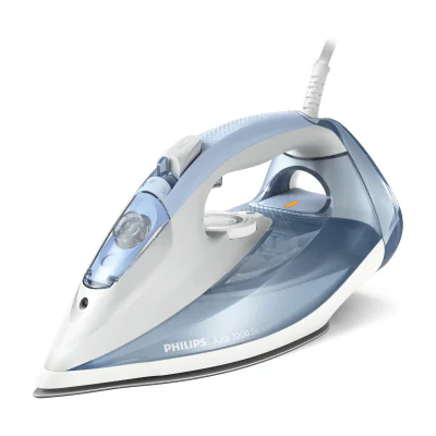 Philips 7000 series DST7011/20, Steam iron, SteamGlide Plus soleplate, 2 m, 220 g/min, Blue, 45 g/min