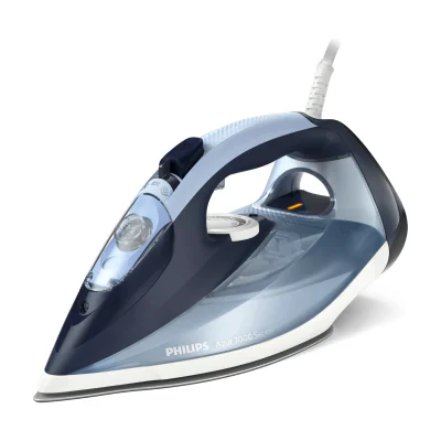 Philips 7000 series DST7020/20 HV Steam Iron Louros/Cotton Blue, Steam iron, SteamGlide Plus soleplate, 2 m, 250 g/min, Blue, 50 g/min