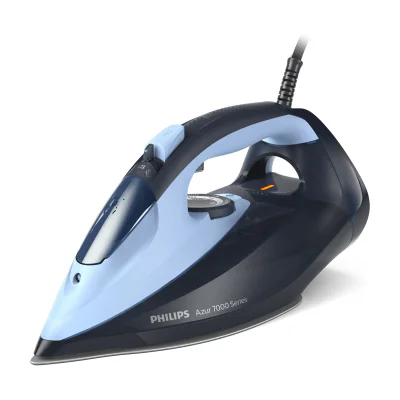 Philips 7000 series DST7041/20 HV Steam Iron Light/Dark Blue, Dry & Steam iron, SteamGlide Elite soleplate, 2 m, 250 g/min, Blue, 50 g/min