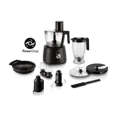 Philips 7000 series Food processor HR7776/90, 2.2 L, Rotary, Buttons, 22000 RPM, 20000 RPM, 2.2 L, 1 m