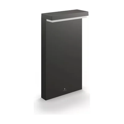 Philips Bustan Post Light 3.8W, Outdoor wall lighting, Anthracite, Metal, IP44, Patio, Garden, I