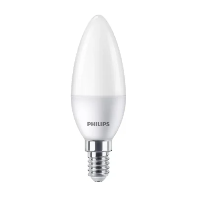 Philips Candle 40W B35 E14 x2, 5 W, 40 W, E14, 470 lm, 15000 h, Warm white