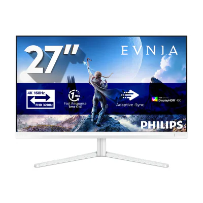 Philips Evnia 5000, 68.6 cm (27"), 3840 x 2160 pixels, 4K Ultra HD, LCD, 1 ms, White