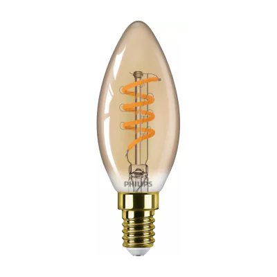 Philips Filament Candle Amber 15W B35 E14, 2.5 W, 15 W, E14, 136 lm, 15000 h, Flame