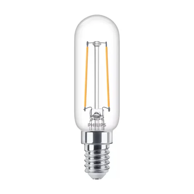 Philips Filament Candle Clear 25W T25 E14, 2.1 W, 25 W, E14, 250 lm, 15000 h, Warm white