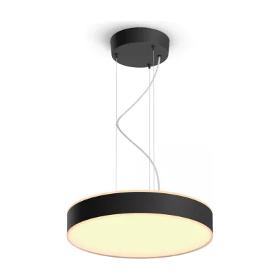 Philips Hue White ambience Enrave pendant, Smart suspension light, Bluetooth/Zigbee, Black, LED, Metal, Non-changeable bulb(s)