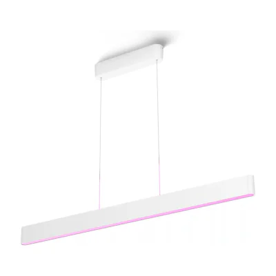 Philips Hue White and colour ambience Ensis pendant light, Smart suspension light, Bluetooth/Zigbee, White, Integrated LED, Metal, Non-changeable bulb(s)