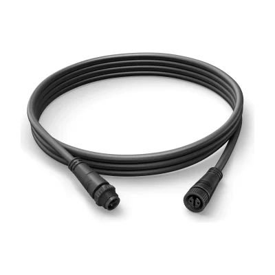 Philips Hue White and colour ambience Outdoor 5 m extension cable, Extension cord, Black, Synthetics, Backyard, Frontyard, Garden, Patio, IP67, III