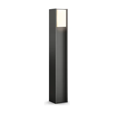 Philips Hue White Turaco Outdoor post 1647493P0, Smart pedestal/post lighting, Bluetooth/Zigbee, Anthracite, LED, Aluminium, E27