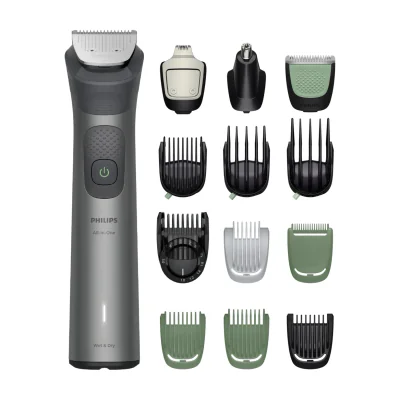 Philips MG7935/15, Grey, 0.5 mm, 2 cm, 0.2 mm, Eyebrow, Face, Nose, Steel