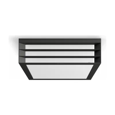 Philips myGarden Moonshine Ceiling Light 28W E27 No-bulb, Outdoor wall lighting, Anthracite, Metal, IP44, Patio, Garden, II