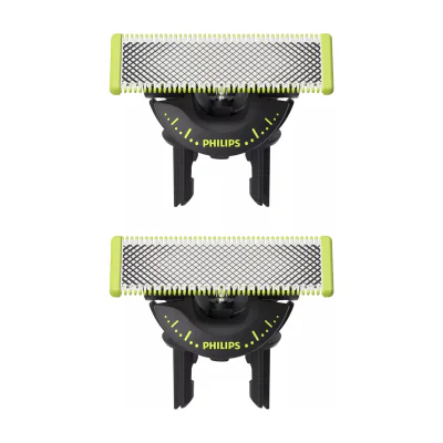 Philips Norelco OneBlade OneBlade 360 QP420/50 Replacement blade 2 pack, Shaving head, 2 head(s), Silver, Yellow, Philips, Norelco OneBlade, 97 mm