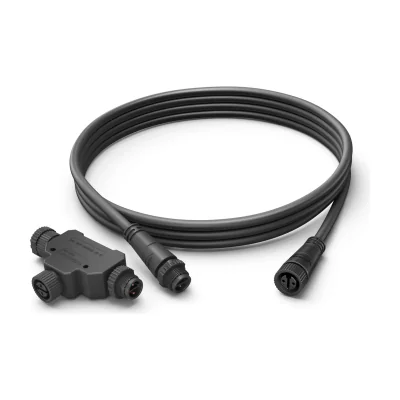 Philips Outdoor cable extension 2.5 m, Extension cord, Black, Plastic, Philips, Backyard, Frontyard, Garden, Patio, IP67