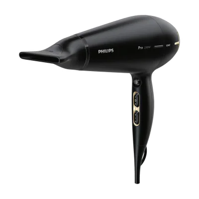 Philips Prestige Pro HPS920/00 Hair Dryer, AC, Black, Gold, Hanging ring, 3 m, 2300 W, 220–240