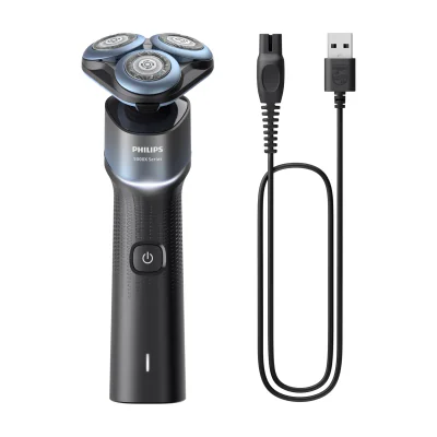 Philips Shaver 5000X series X5006/00 Wet and dry electric shaver, Rotation shaver, Blue, Replace every 2 yrs with SH30, 2 year(s), Battery, 50 min