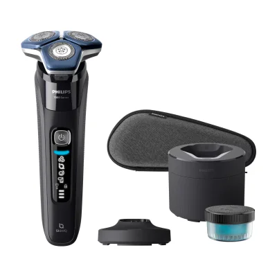 Philips SHAVER Series 7000 S7886/55 Wet and Dry electric shaver, Rotation shaver, Black, SteelPrecision blades, LED, GroomTribe; Connects via Bluetooth, SH71