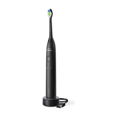 Philips Sonicare 5300 series Series 5300 HX7101/01 Rechargeable Sonic Electric Toothbrush, Adult, Sonic toothbrush, Daily care, Intense, 62000 movements per minute, Black, 2 min