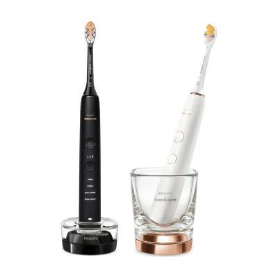 Philips Sonicare DiamondClean HX9914/69, Adult, Sonic toothbrush, Deep clean, Gum care, Whitening, 62000 movements per minute, Black, Gold, Rose, Oval