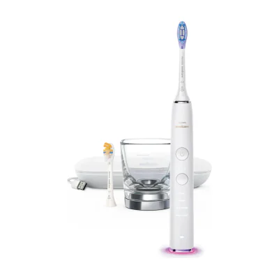 Philips Sonicare DiamondClean Smart DiamondClean Smart HX9917/88 Sonic electric toothbrush with 2 accessories and app, Adult, Sonic toothbrush, Daily care, Deep clean, Gum care, Sensitive, Whitening, 62000 movements per minute, White, 2 min